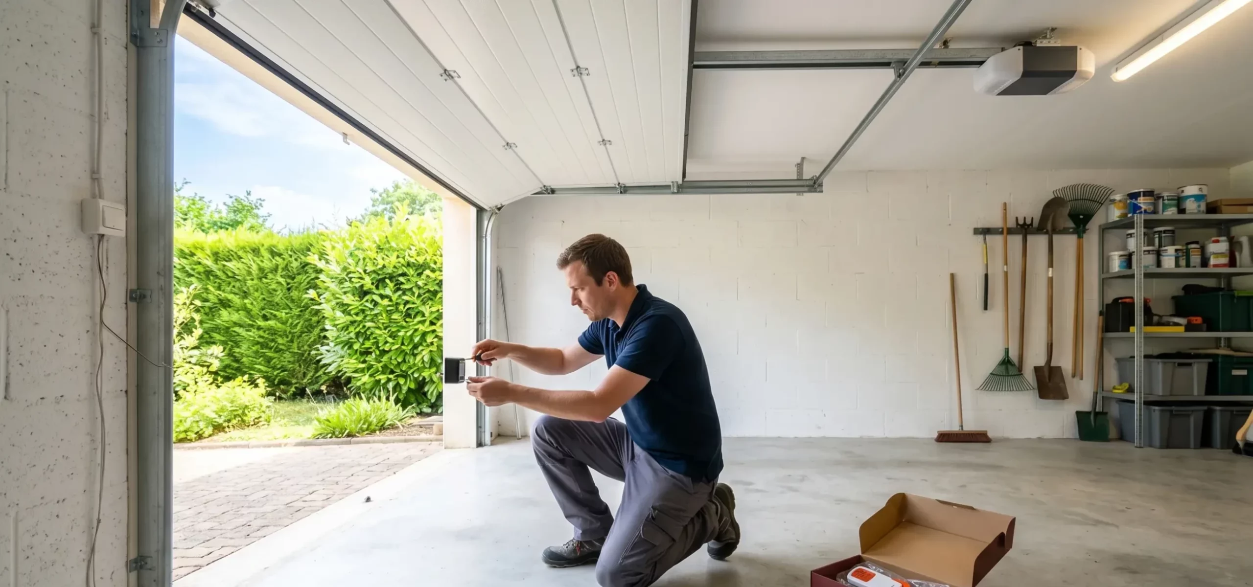 Motorisation de porte de garage à Plaisir