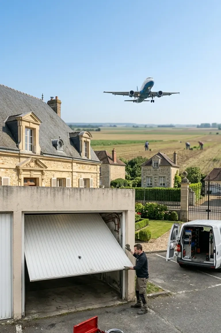 Dépannage porte de garage à Gonesse (95500) · intervention rapide DB Assistance