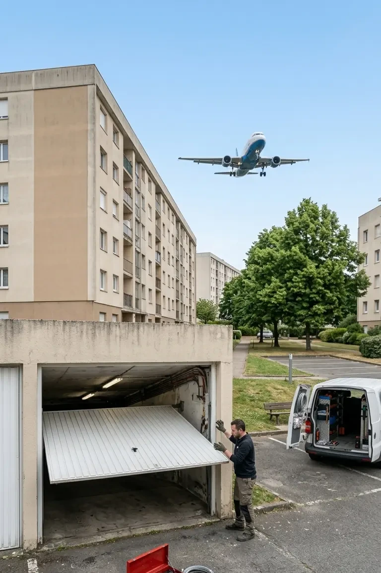 Dépannage porte de garage à Goussainville (95190) · intervention rapide DB Assistance