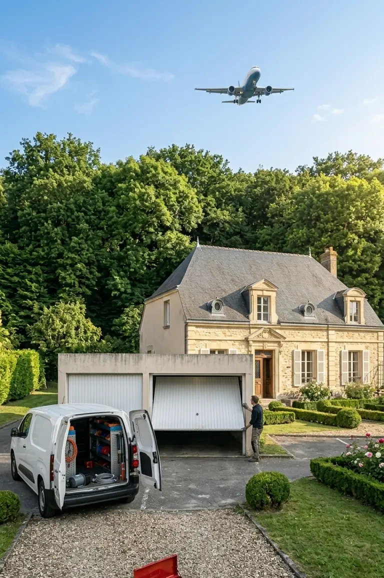 Dépannage porte de garage à Taverny (95150) · intervention rapide DB Assistance