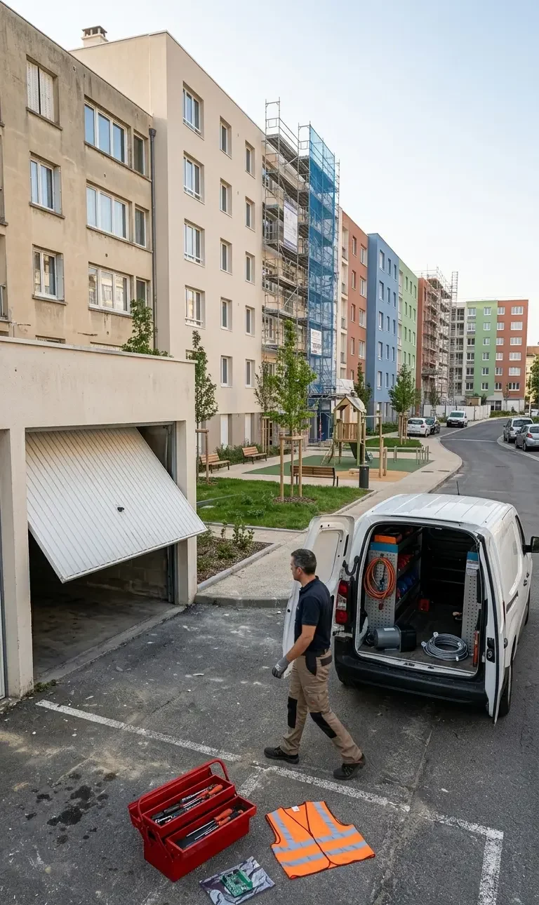 Dépannage porte de garage à Villiers-le-Bel (95400) · intervention rapide DB Assistance