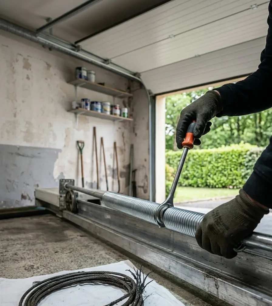 Intervention récente de réparation de porte de garage à Franconville (95130)