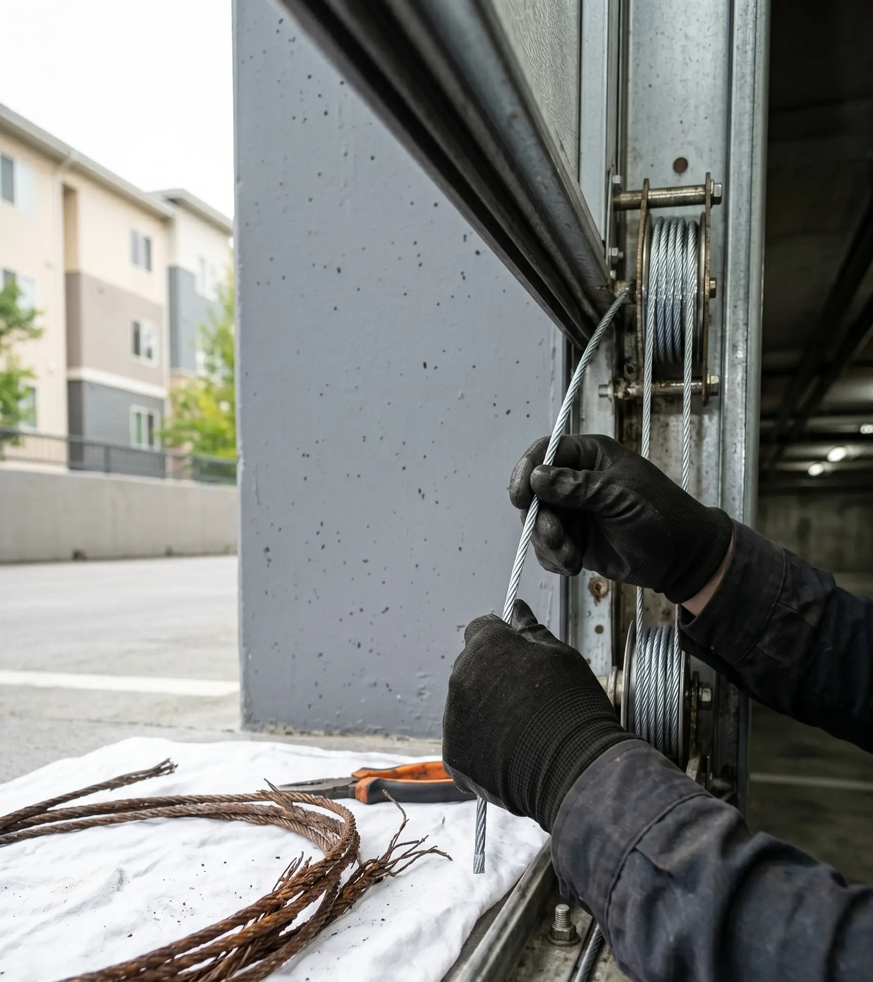 Intervention récente de réparation de porte de garage à Mantes-la-Jolie (78200)