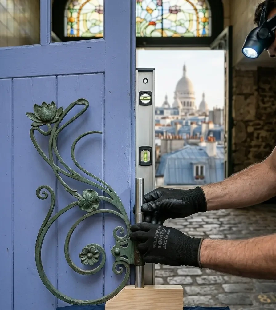 Intervention récente de réparation de porte de garage à Paris 18e (75018)