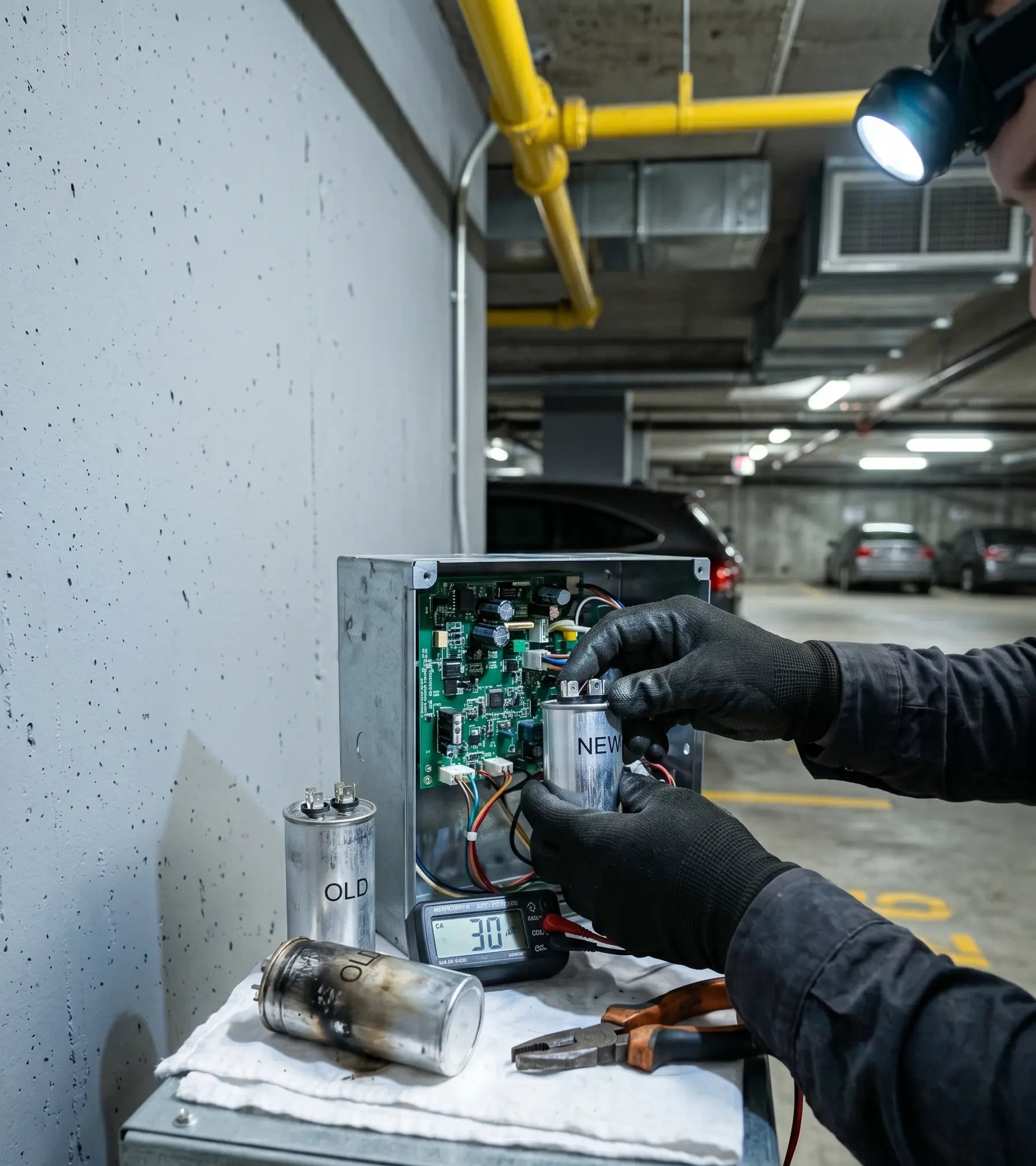 Intervention récente de réparation de porte de garage à Poissy (78300)