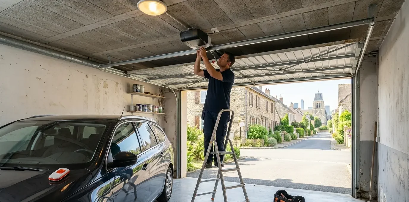 Motorisation de porte de garage à Bezons