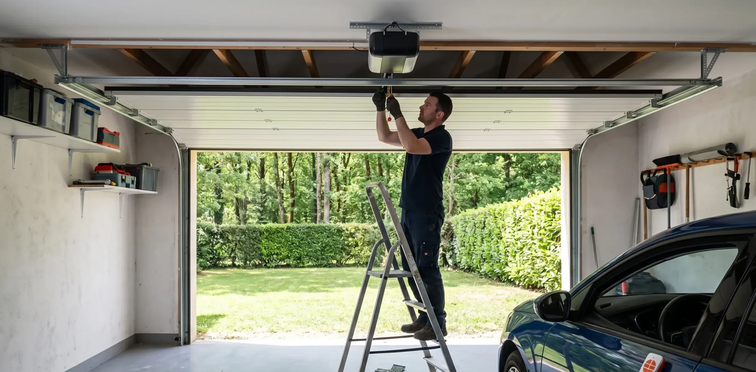 Motorisation de porte de garage à Cergy