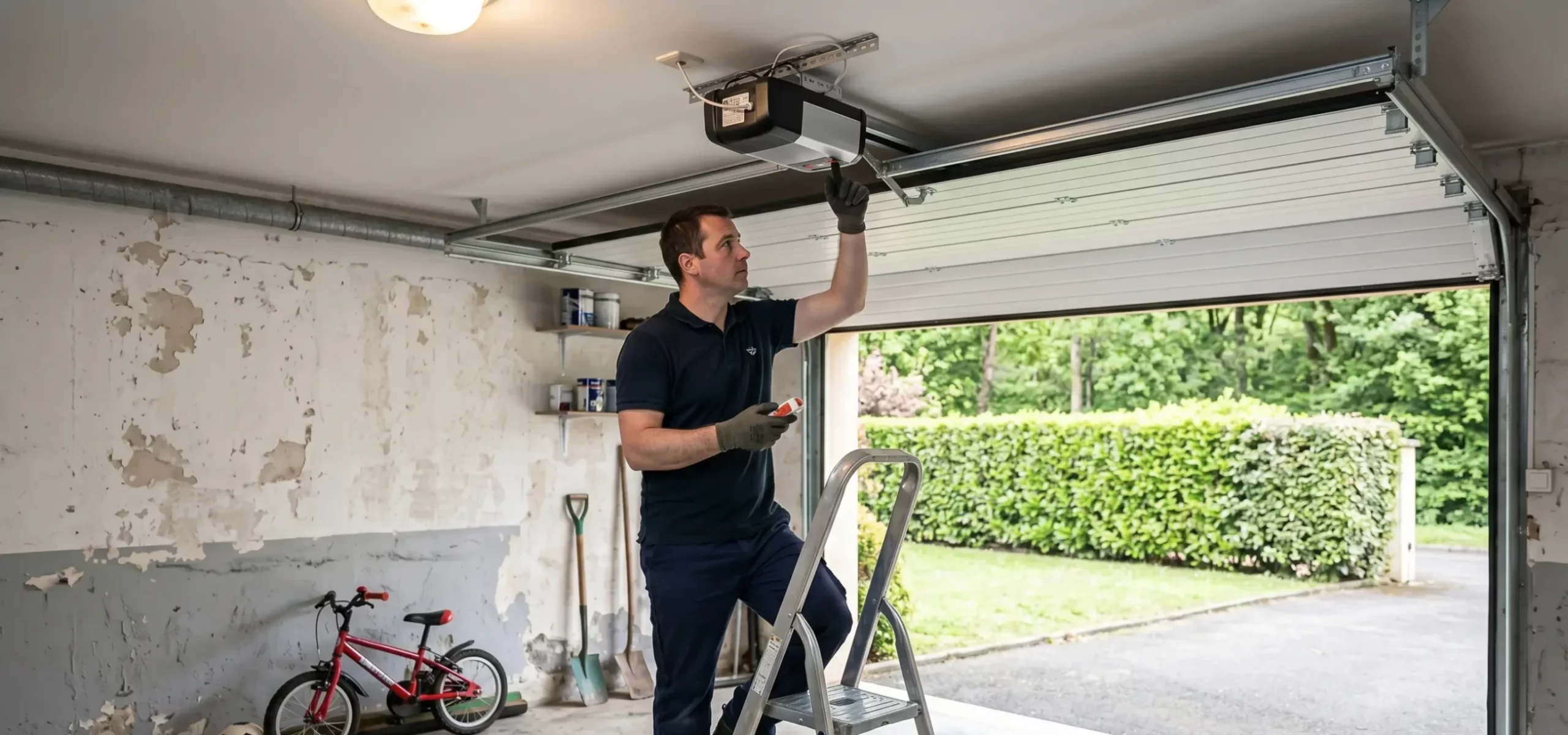 Motorisation de porte de garage à Franconville