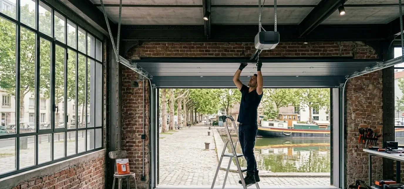 Motorisation de porte de garage à Paris 10e