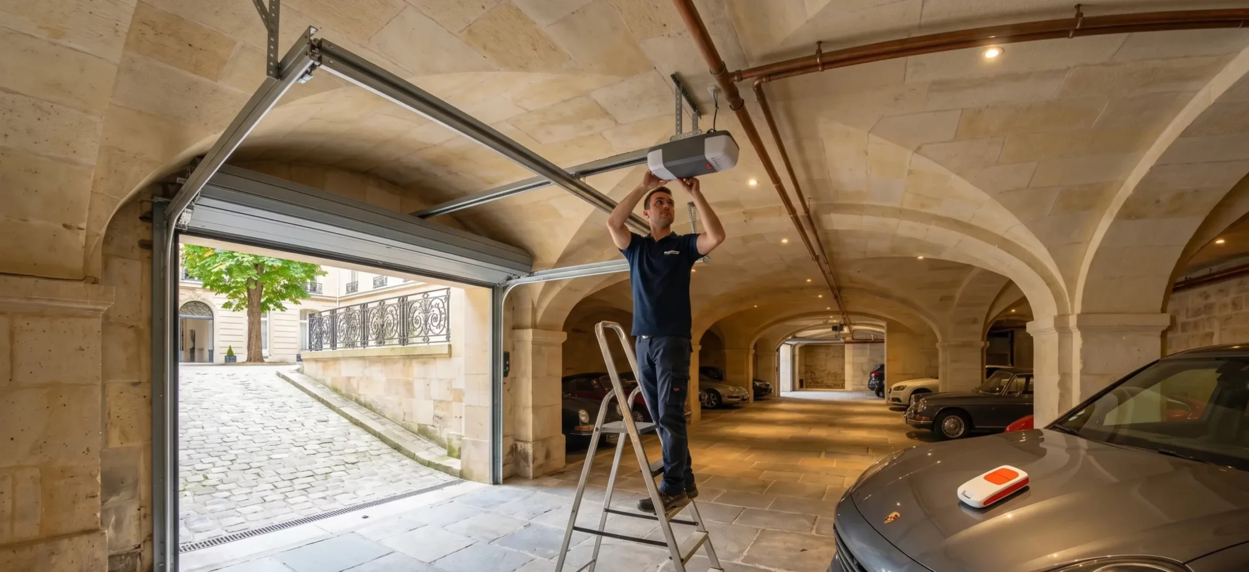 Motorisation de porte de garage à Paris 17e