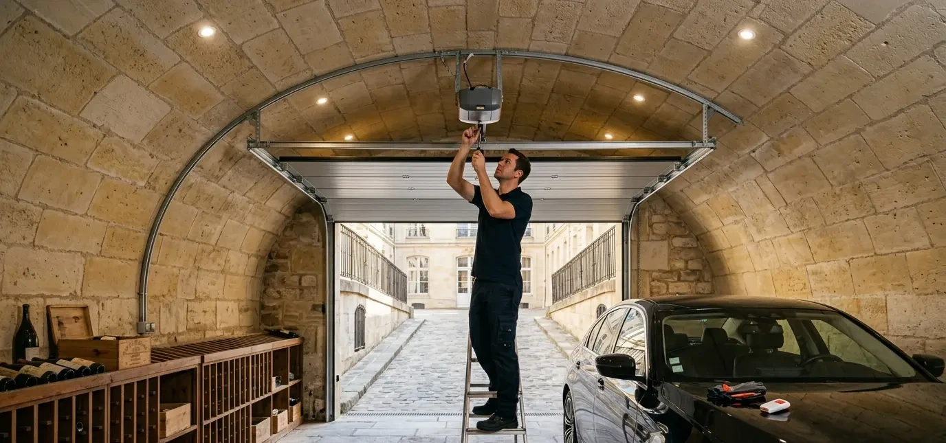 Motorisation de porte de garage à Paris 6e