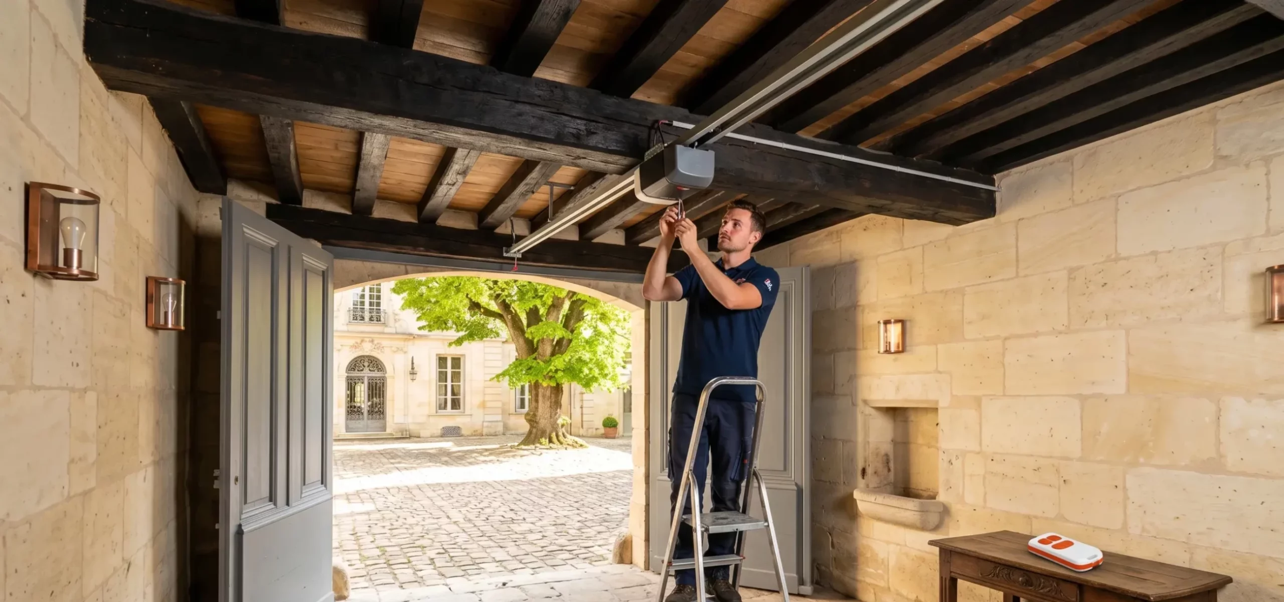 Motorisation de porte de garage à Paris 7e