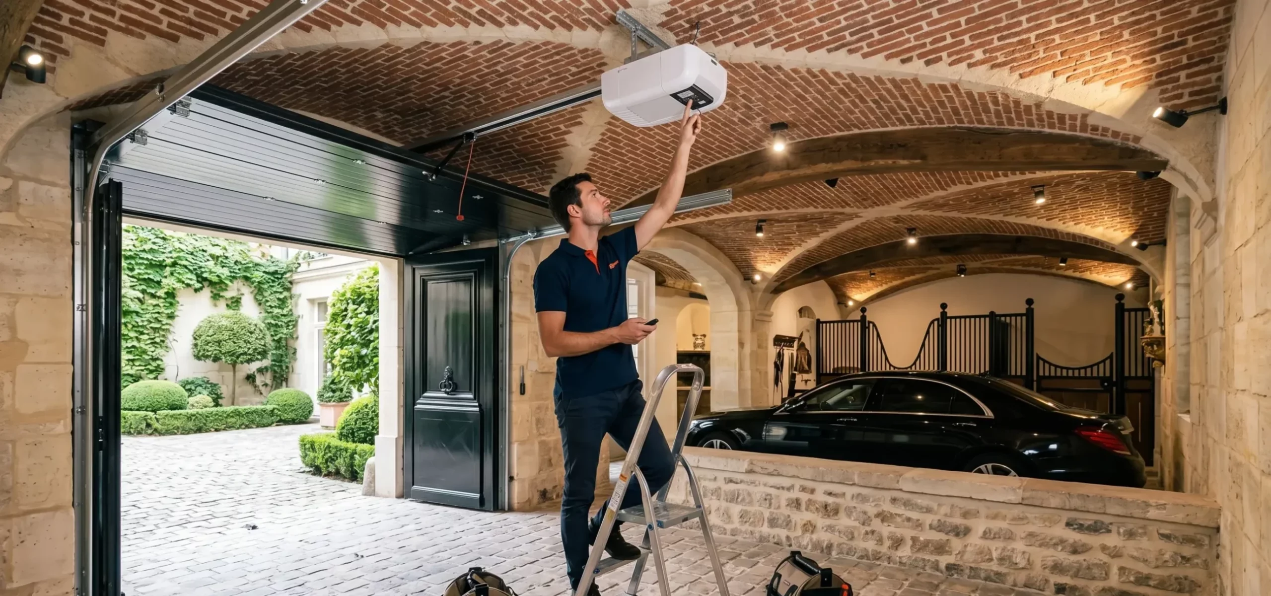 Motorisation de porte de garage à Paris 8e