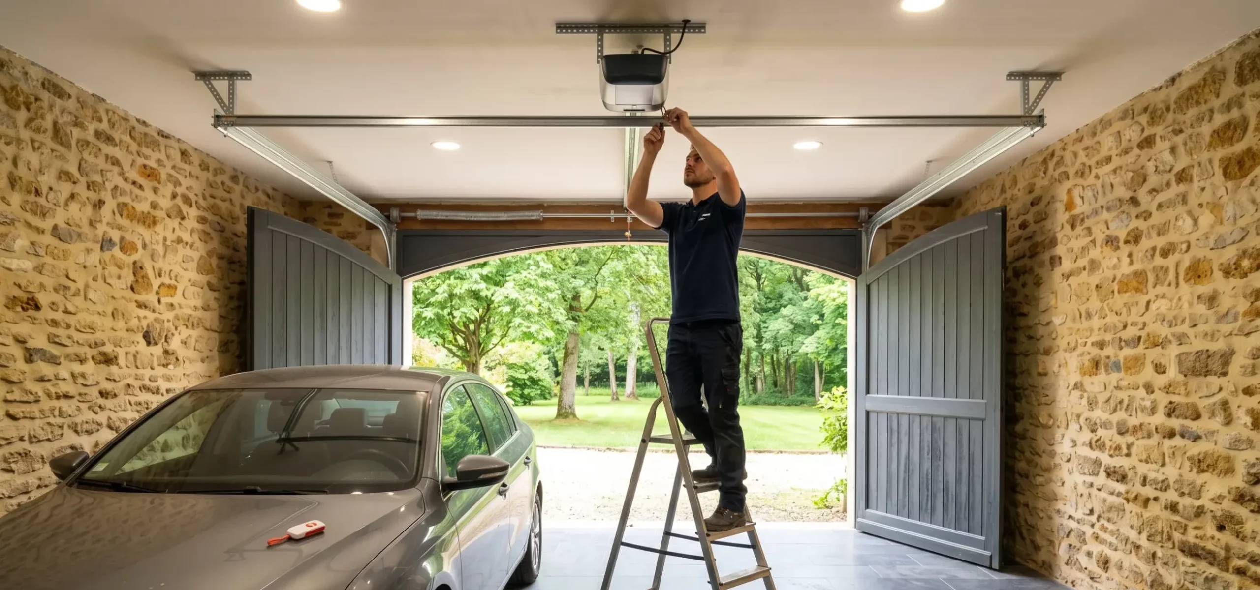 Motorisation de porte de garage à Poissy