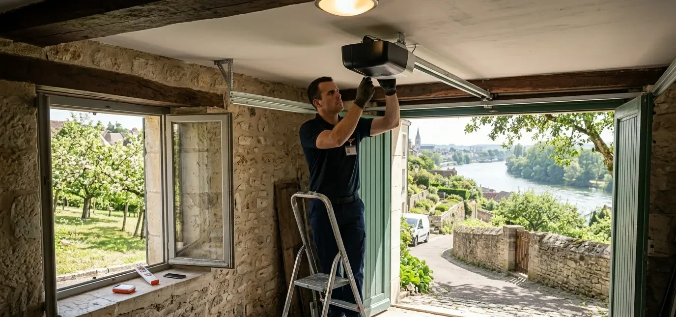 Motorisation de porte de garage à Pontoise