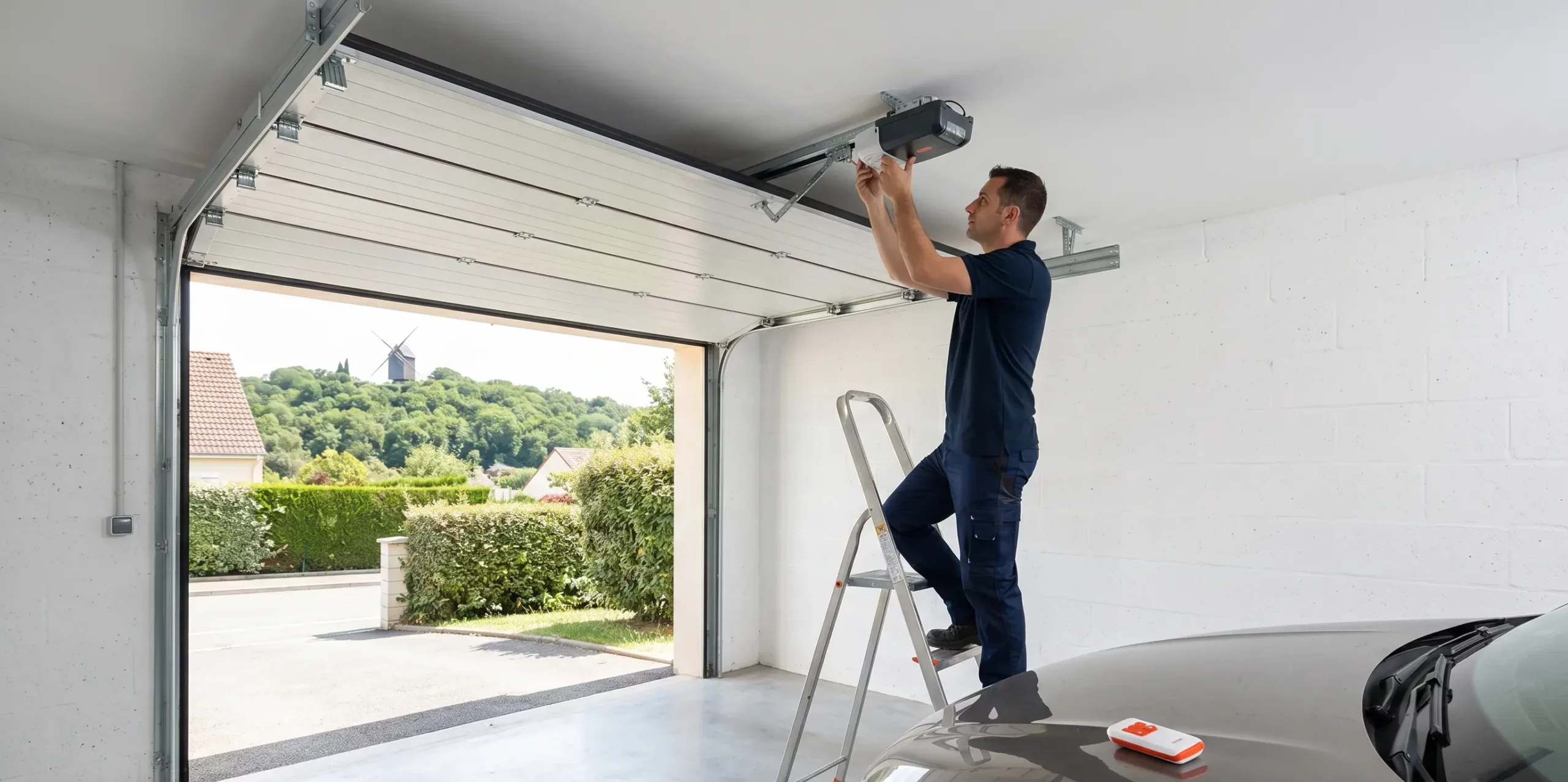 Motorisation de porte de garage à Sannois