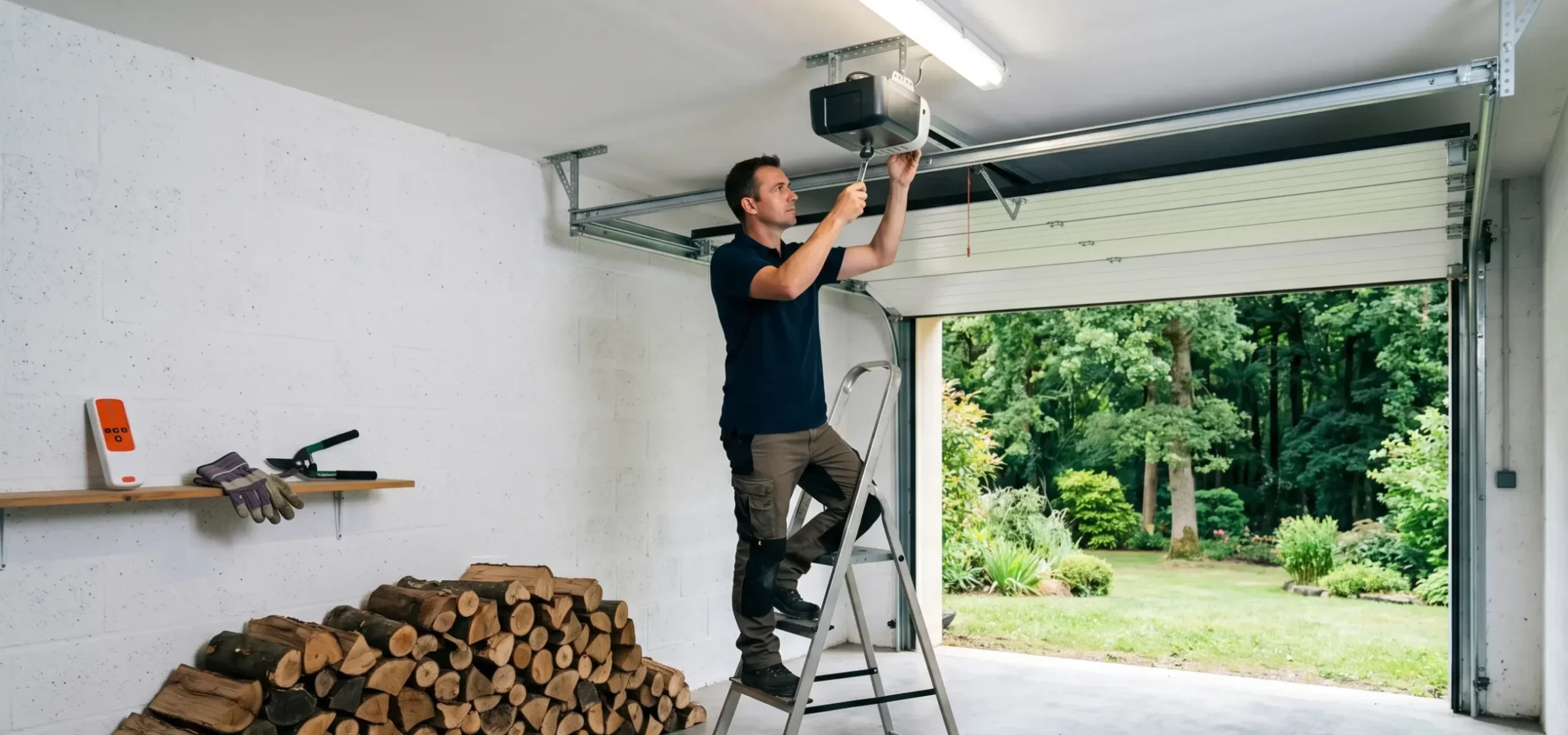 Motorisation de porte de garage à Taverny
