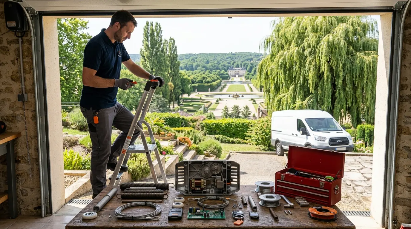 Dépannage porte de garage à Marly-le-Roi motorisation garage propriété parc royal forêt