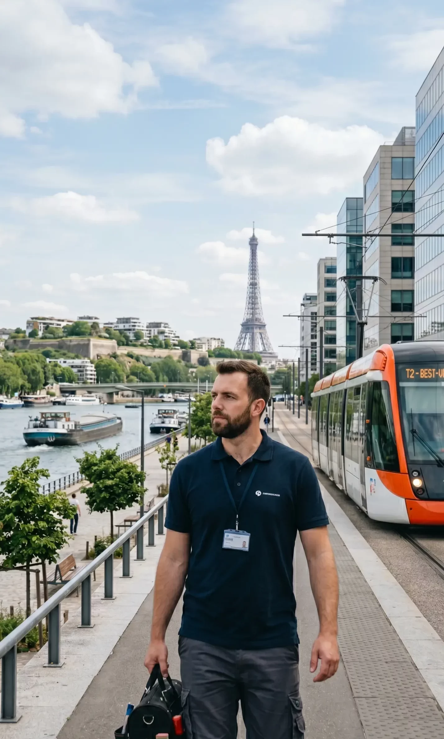 Dépannage porte de garage à Issy-les-Moulineaux technicien DB Assistance quai Seine Fort tramway T2
