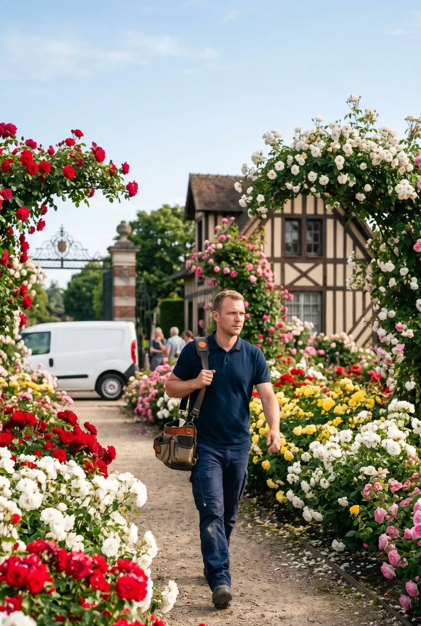 Technicien DB Assistance réparant une porte de garage à L'Haÿ-les-Roses