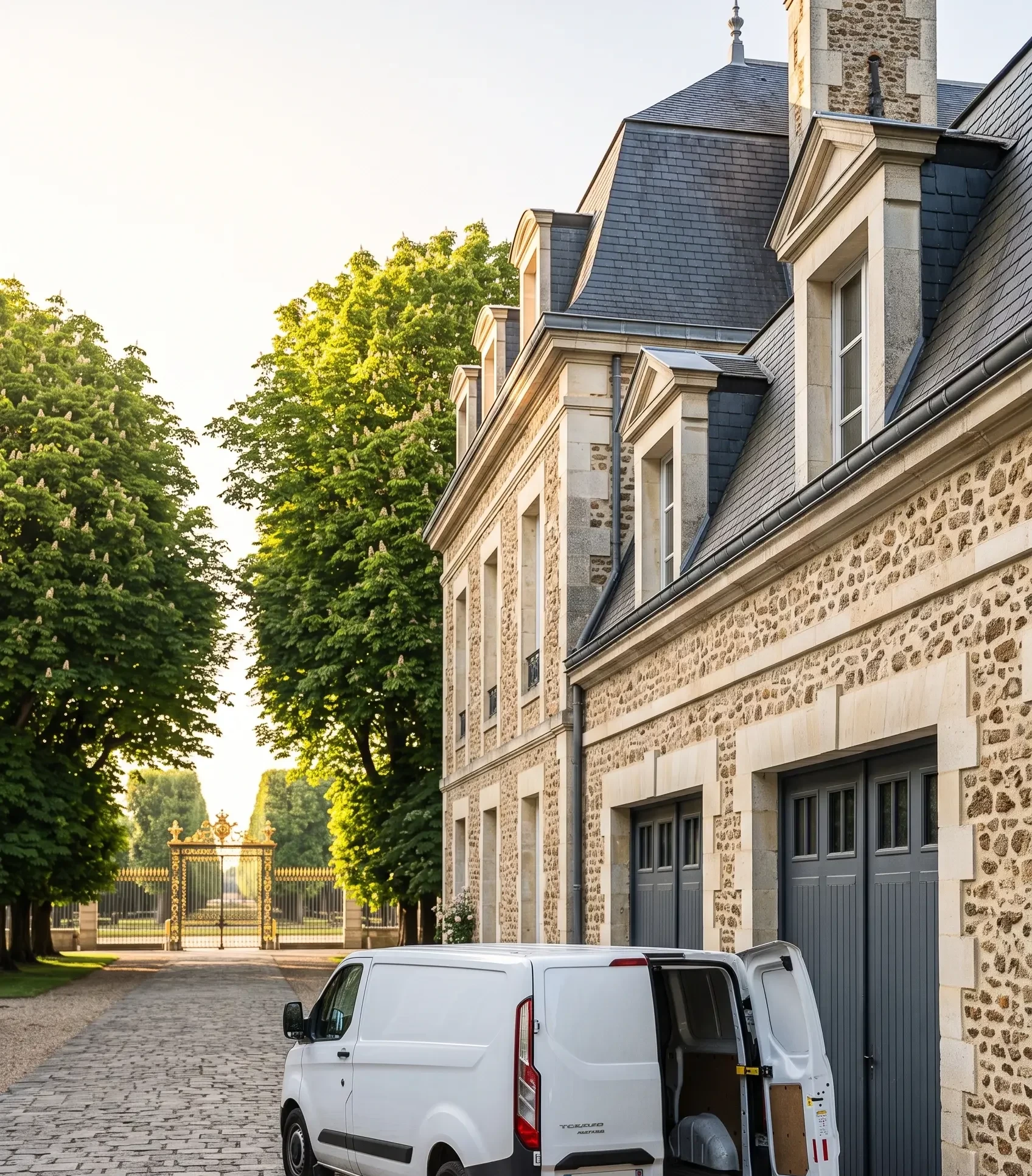 Dépannage porte de garage au Chesnay porte battante bloquée pavillon meulière château Versailles