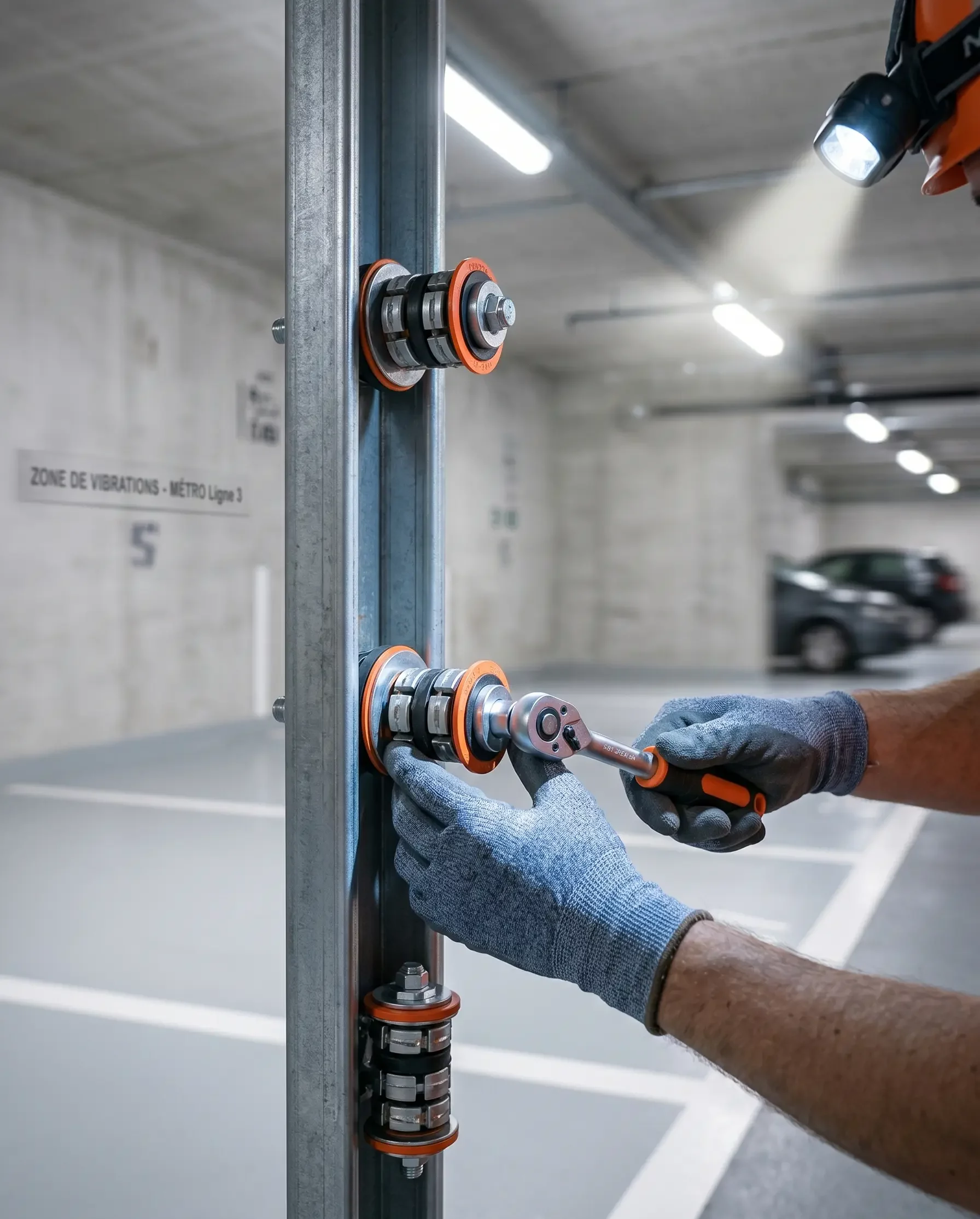 Dépannage porte de garage à Levallois-Perret renforcement fixation parking vibrations métro ligne 3