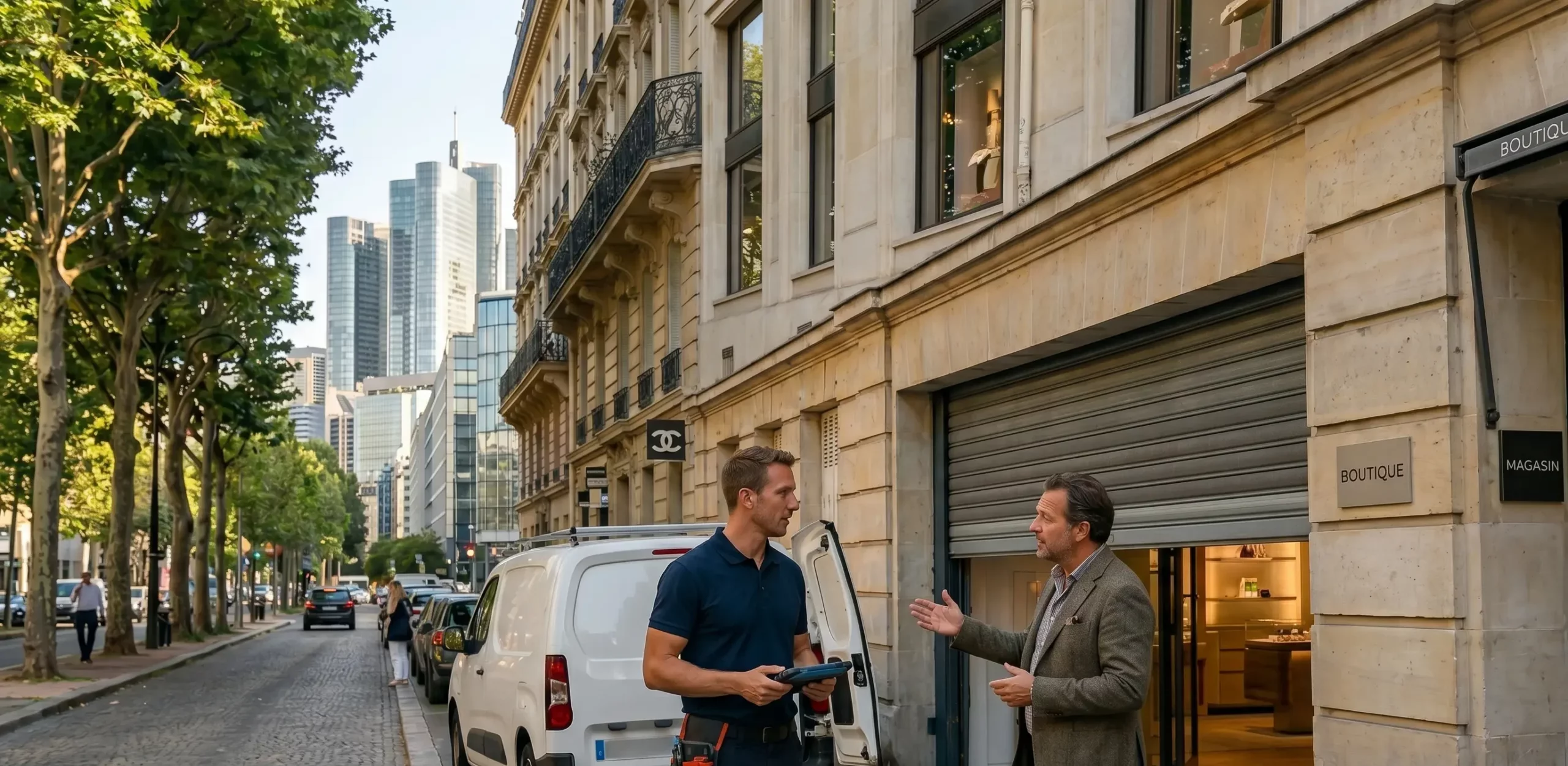 Dépannage porte de garage à Levallois-Perret dépannage rideau métallique commerce sièges sociaux
