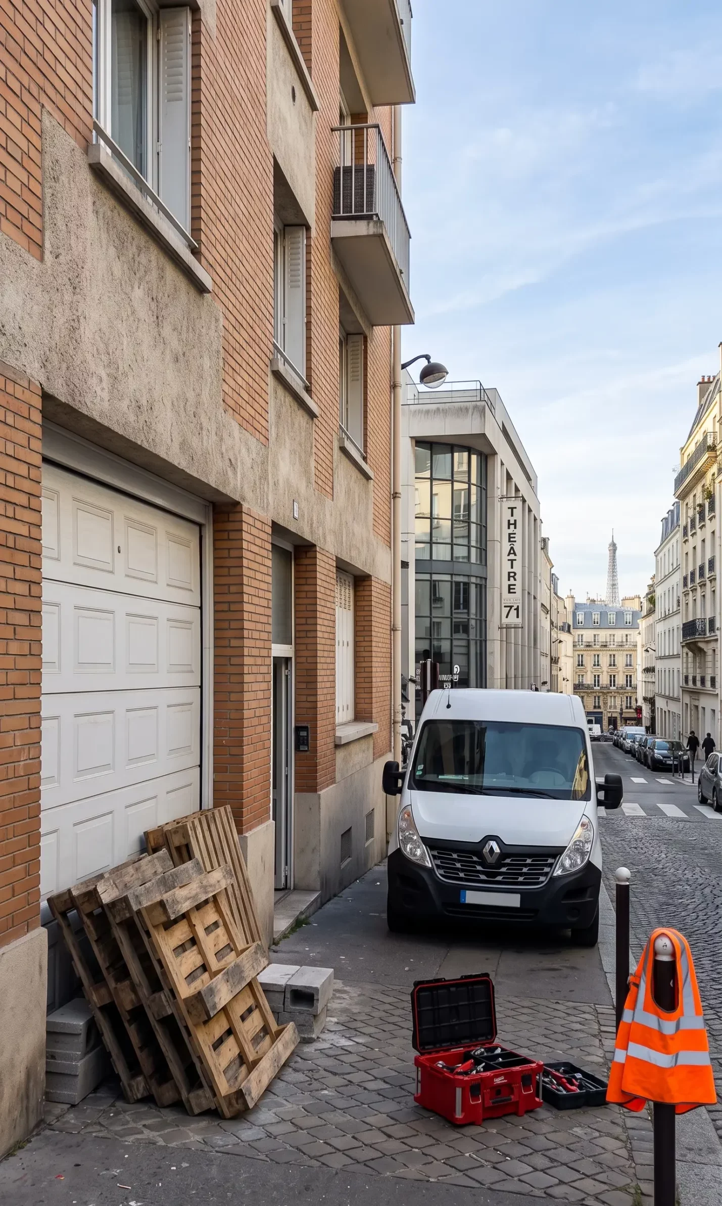 Dépannage porte de garage à Malakoff porte sectionnelle bloquée immeuble théâtre 71 portes de Paris