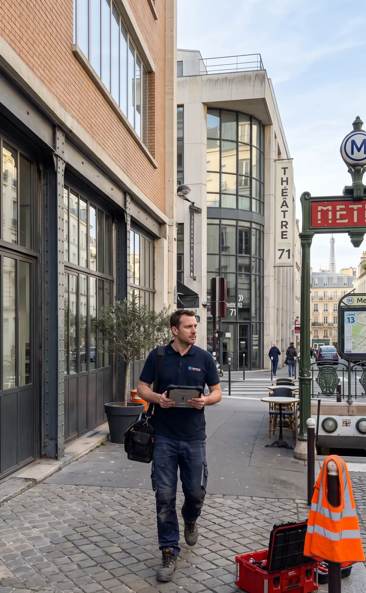 Dépannage porte de garage à Malakoff technicien DB Assistance métro 13 théâtre 71