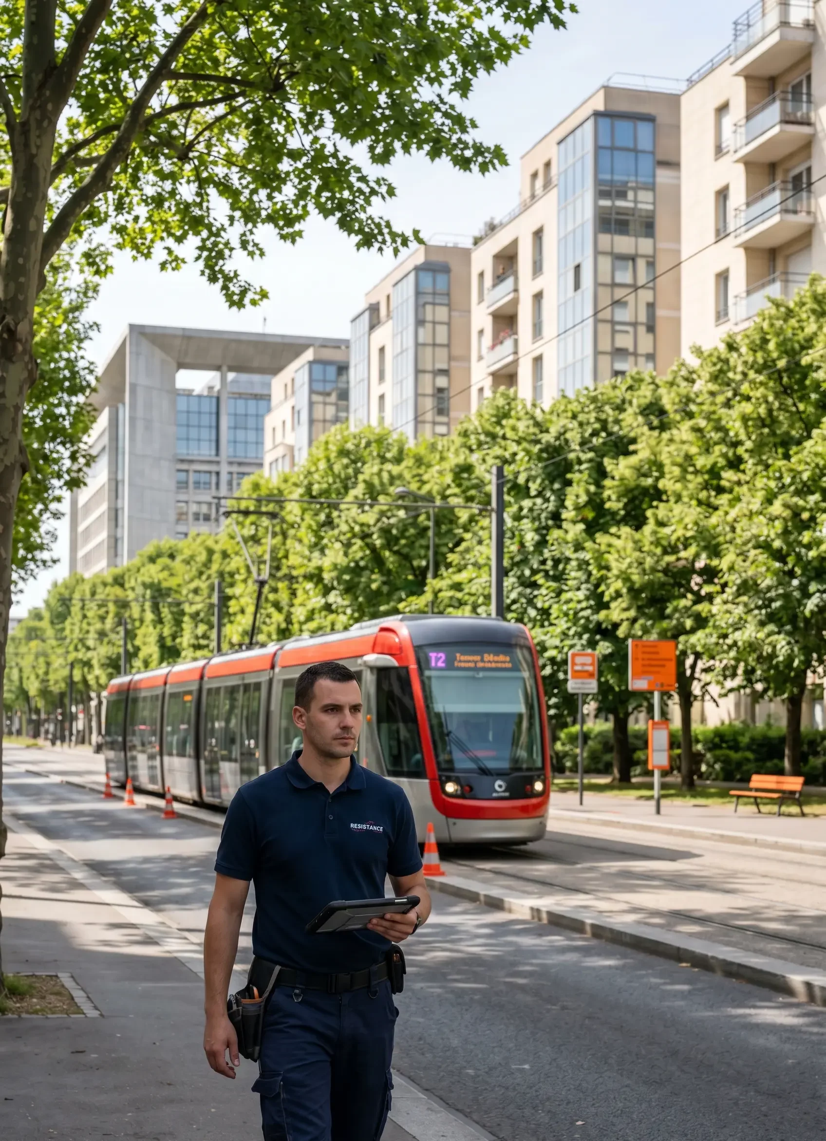 Dépannage porte de garage à Nanterre technicien DB Assistance tramway T2 préfecture