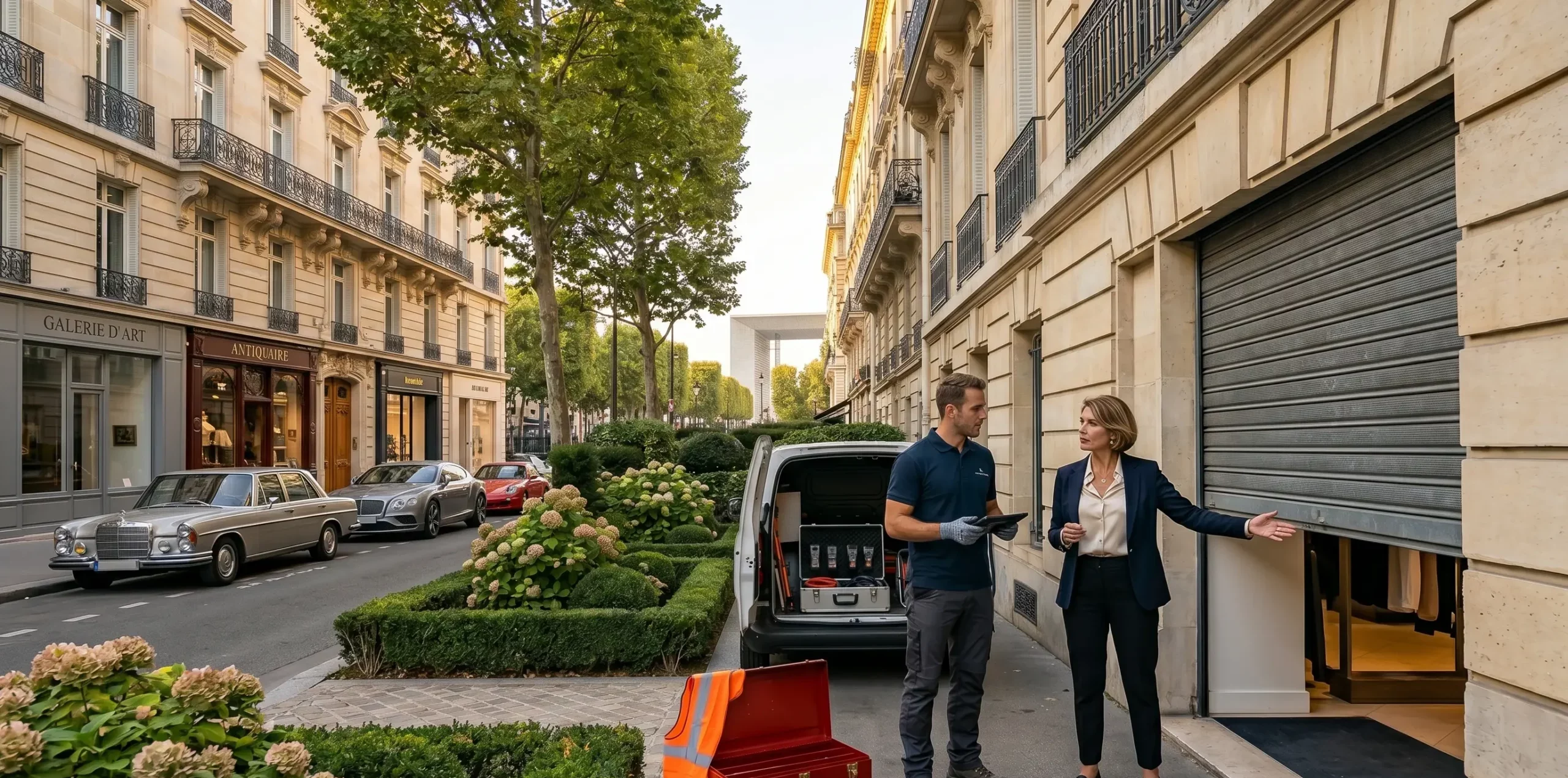 Dépannage porte de garage à Neuilly-sur-Seine dépannage rideau métallique boutique luxe hôtels particuliers