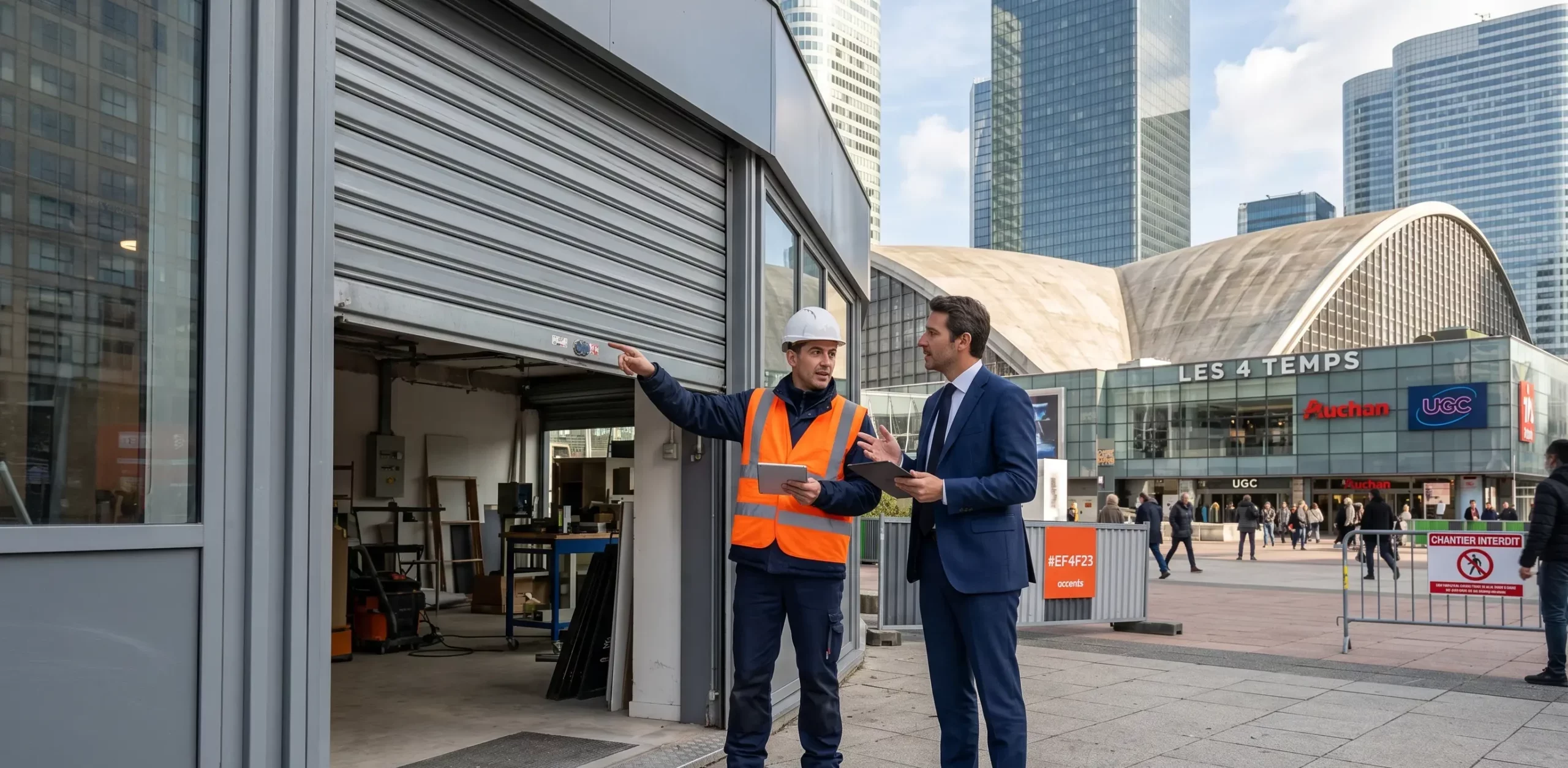 Dépannage porte de garage à Puteaux dépannage rideau métallique CNIT Les 4 Temps La Défense