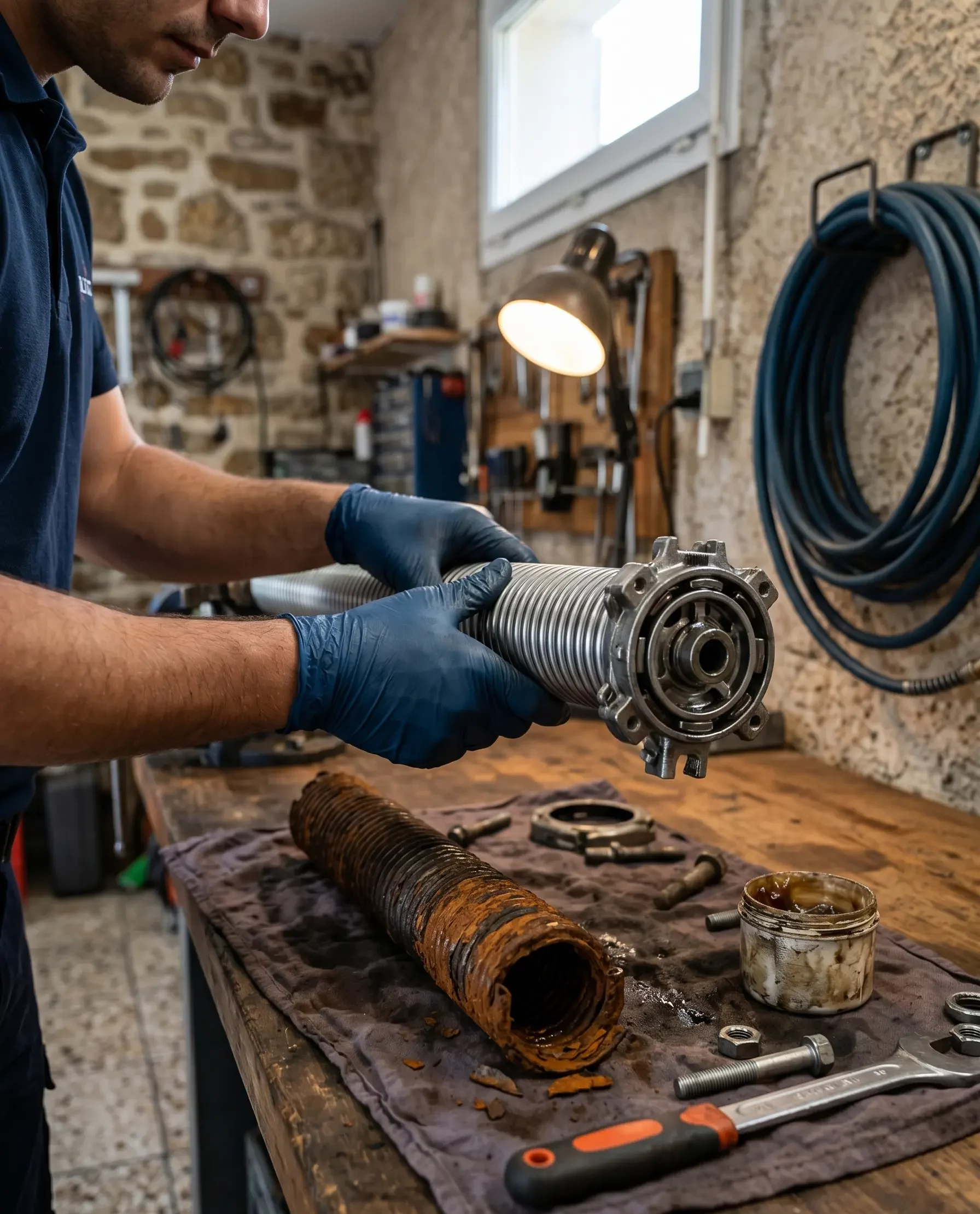 Dépannage porte de garage à Rueil-Malmaison remplacement ressort garage pavillon meulière