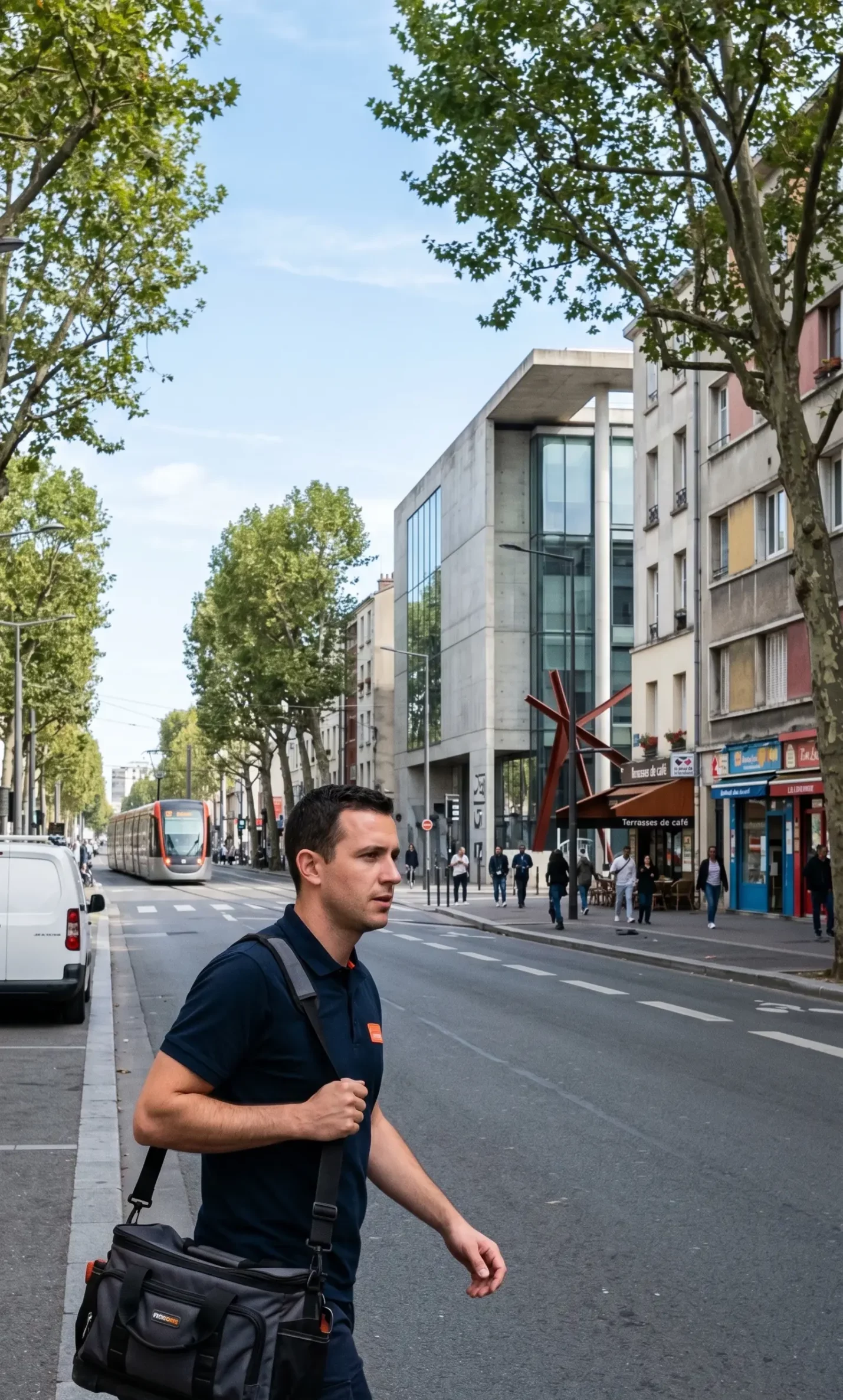 Technicien DB Assistance réparant une porte de garage à Vitry-sur-Seine