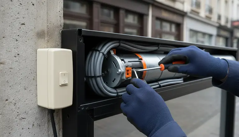 Motorisation de rideau métallique à Cachan