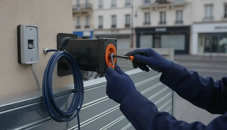 Motorisation de rideau métallique au Kremlin-Bicêtre