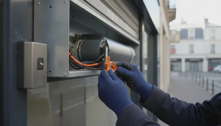 Motorisation de rideau métallique à Orly