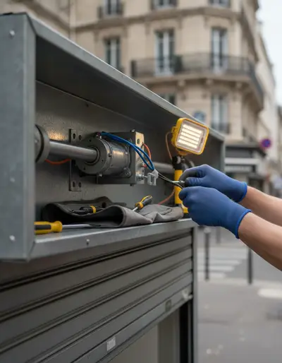 Intervention récente de réparation de rideau métallique à Charenton-le-Pont (94220)