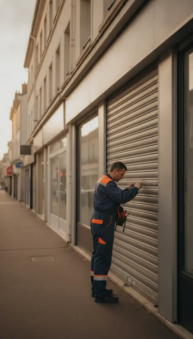 Réparation de rideau métallique dans le Val-de-Marne (94) · intervention rapide DB Assistance