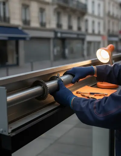 Intervention récente de réparation de rideau métallique à Vitry-sur-Seine (94400)
